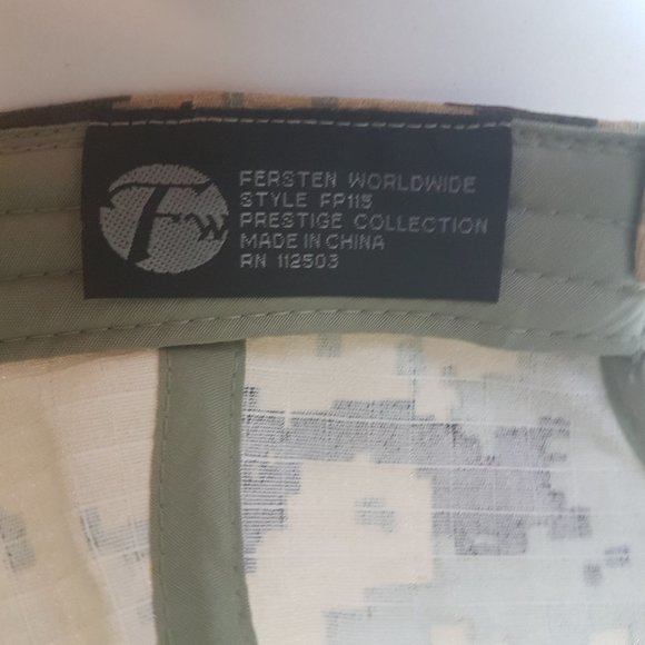 NWT ENBRIDGE Hat Organic Cotton Trucker Hat Curved bill Embroidered Camo Cammo - Picture 15 of 16